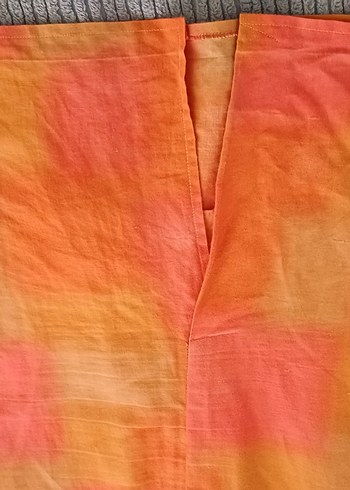 Beden çeşitli Renk Pastel Çok Renkli Batik elbise