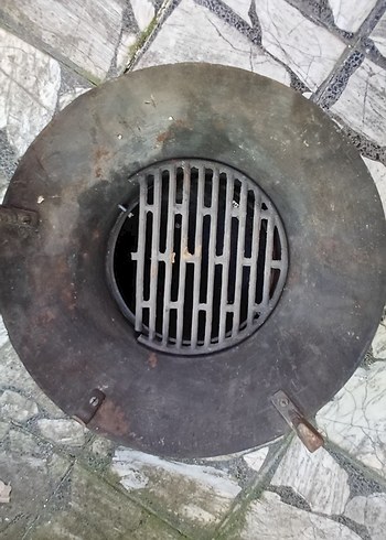 Beden gri Renk retro döküm ızgara mangal