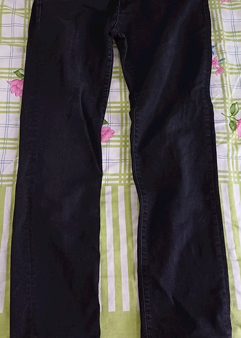l Beden gri Renk sitah Kadın Kemerli Denim Pantolon