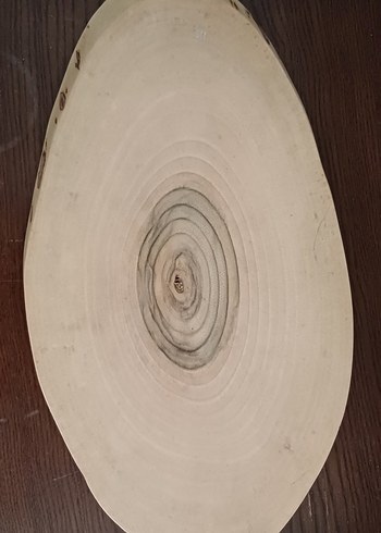 Bej Ahşap sunum tablası