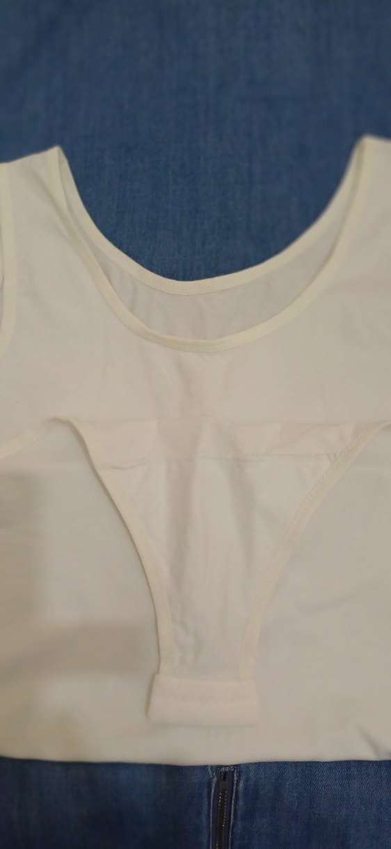 Beyaz  Atlet banyo ve şort - Görsel 5