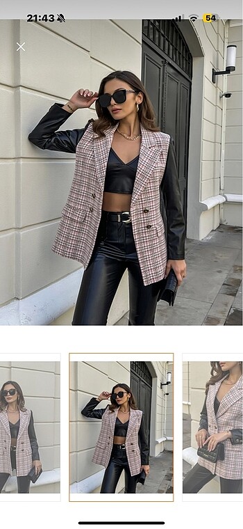 Zara Deri kollu blazer
