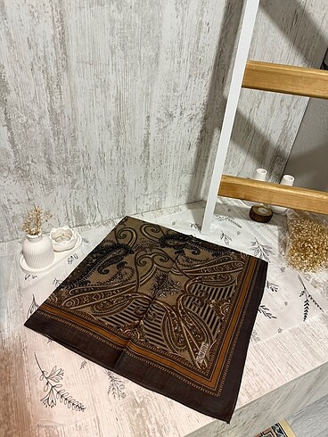 Etnik desen pamuk soft eşarp