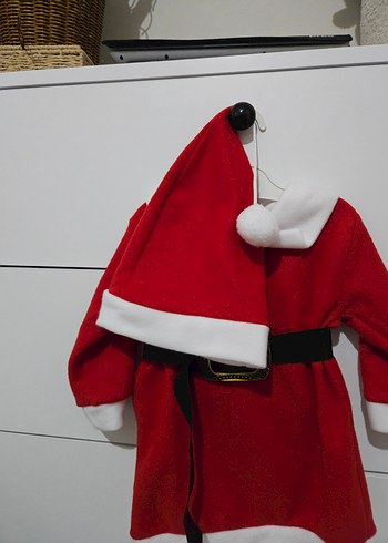 Kemerli Kırmızı Çocuk Elbisesi - Görsel 3