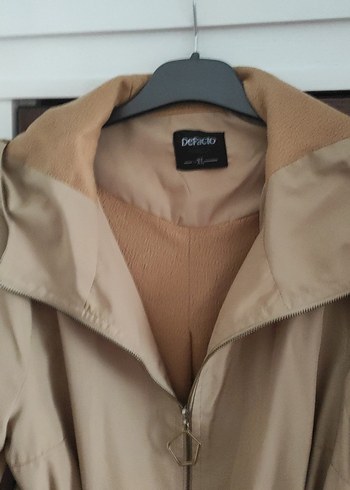 Bej Kemerli Midi  Mont - Görsel 2