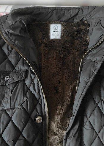 Düğmeli fermuarlı Siyah Erkek Mont - Görsel 3