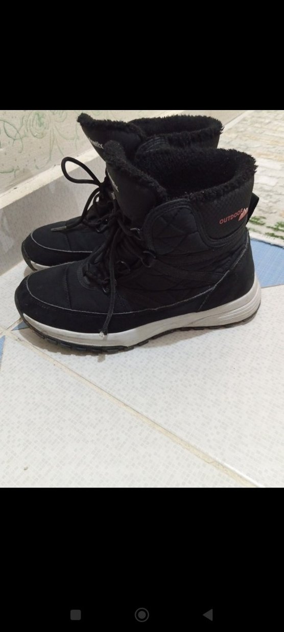 Siyah kız Çocuk Botları Velcro Detaylı - Görsel 2