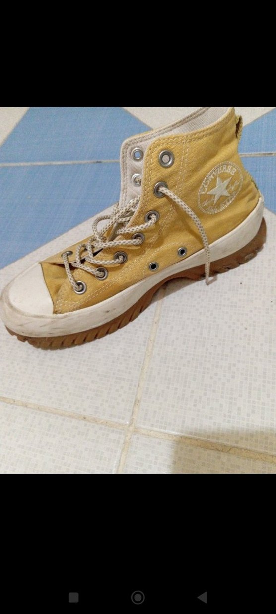 Sarı Minimalist Kadın Spor Ayakkabı - Görsel 3