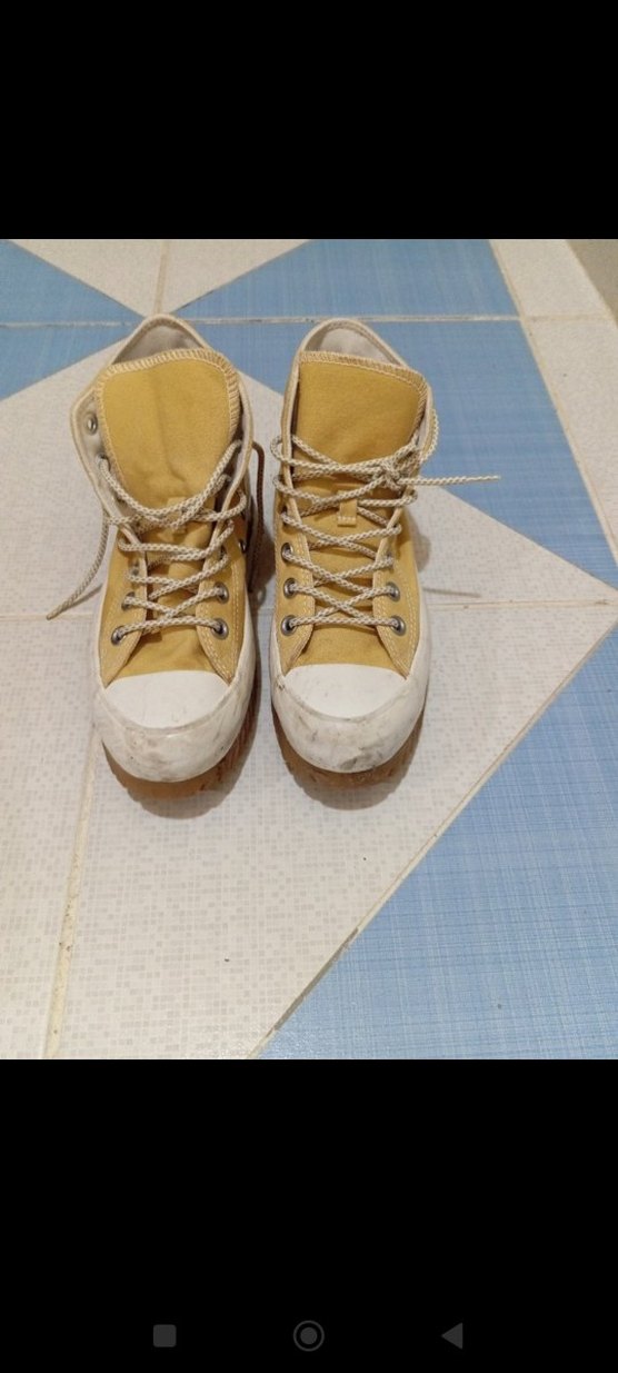 Sarı Minimalist Kadın Spor Ayakkabı - Görsel 2