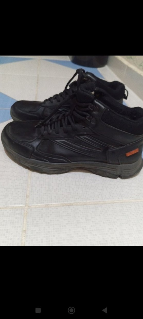 Siyah Erkek Spor Ayakkabı Velcro - Görsel 2