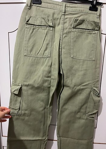 Kadın Haki Kargo Pantolon - Görsel 2