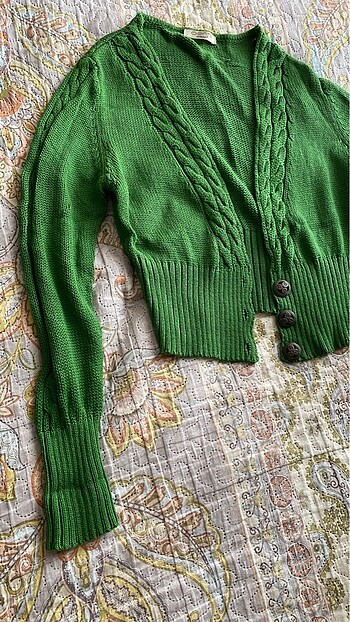 Zara Yeşil vintage otantik hırka