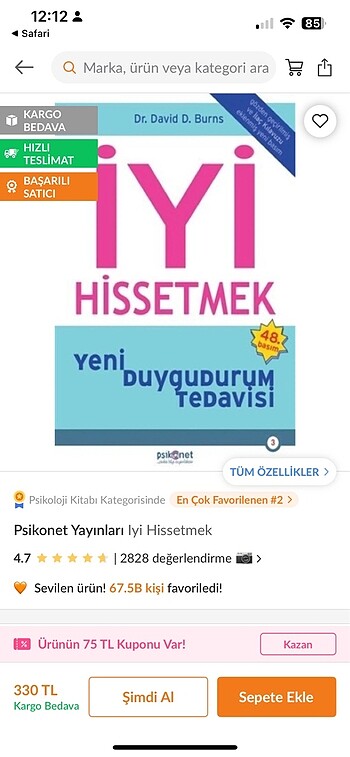 Diğer İyi hissetmek (kişisel gelişim kitabı)