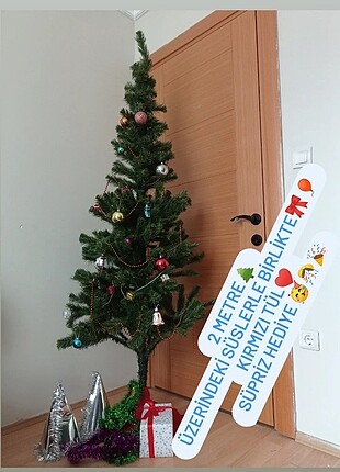 Tepe süsüyle 200 + .. metre yılbaşı ağacı