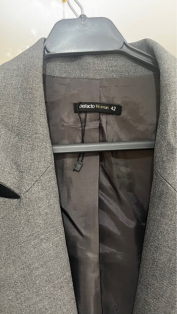 xl Beden Gri blazer ceket