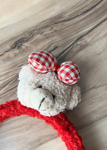 Renkli Nakışlı Örgü Kız Çocuk Taç - Görsel 3