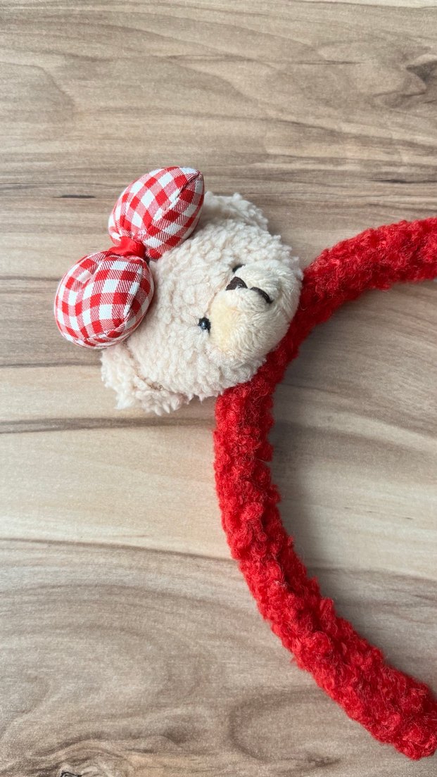 Renkli Nakışlı Örgü Kız Çocuk Taç - Görsel 2