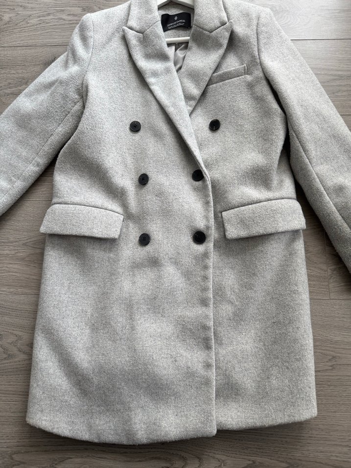 Stradivarius Kadın Kaşe Kaban - Görsel 3