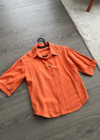 Kadın keten gömlek - Görsel 2