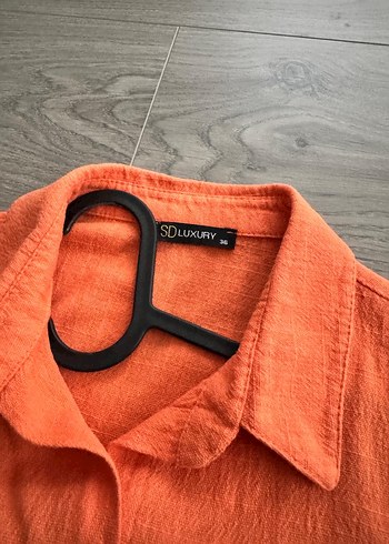 Kadın keten gömlek - Görsel 3