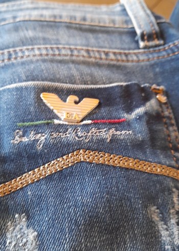 27 Beden mavi Renk Mavi Bağlamalı Regular Fit Denim Kadın Pantolon