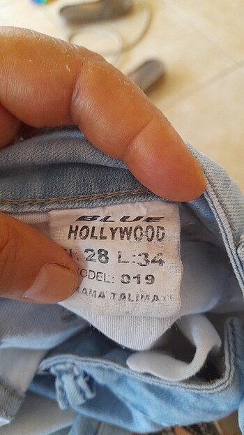 34 Beden mavi Renk Yazlık kot
