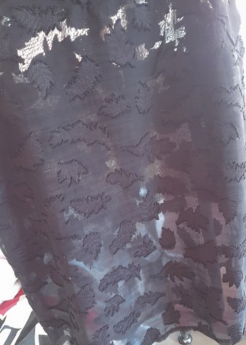 m Beden Kadın Siyah Mini Straplez Ruffled Tank Top