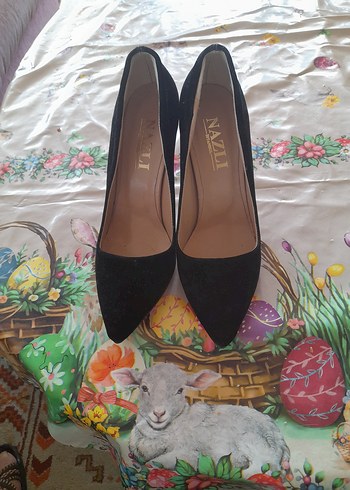 Klasik Siyah Tokalı Stiletto Topuklu Kadın Ayakkabı