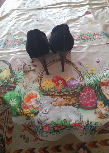 37 Beden siyah Renk Klasik Siyah Tokalı Stiletto Topuklu Kadın Ayakkabı