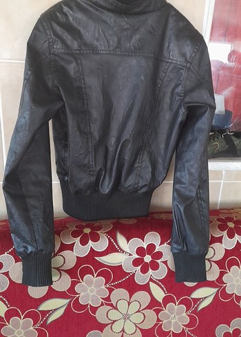 Swiss Legend Kadın Siyah Deri Biker Ceket