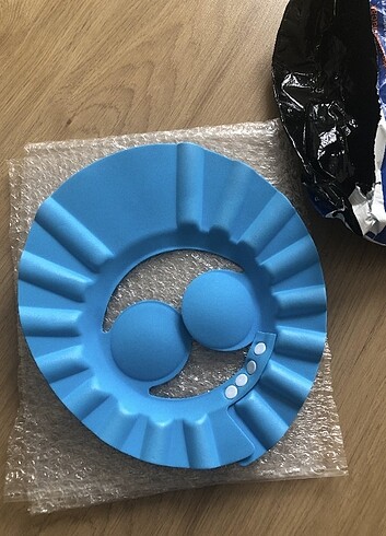 Bebek Banyo Şapkası Kulaklıklı mavi ve pembe renk