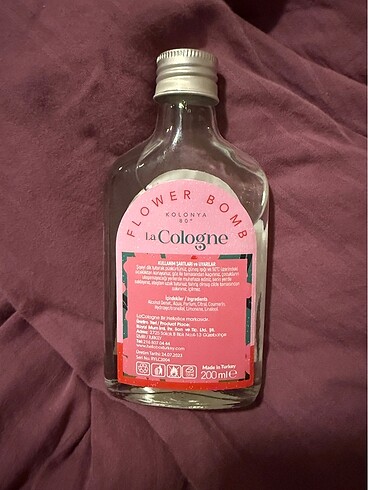 LaCologne Flower Bomb Kolonya 200 ml cam şişe - Görsel 4