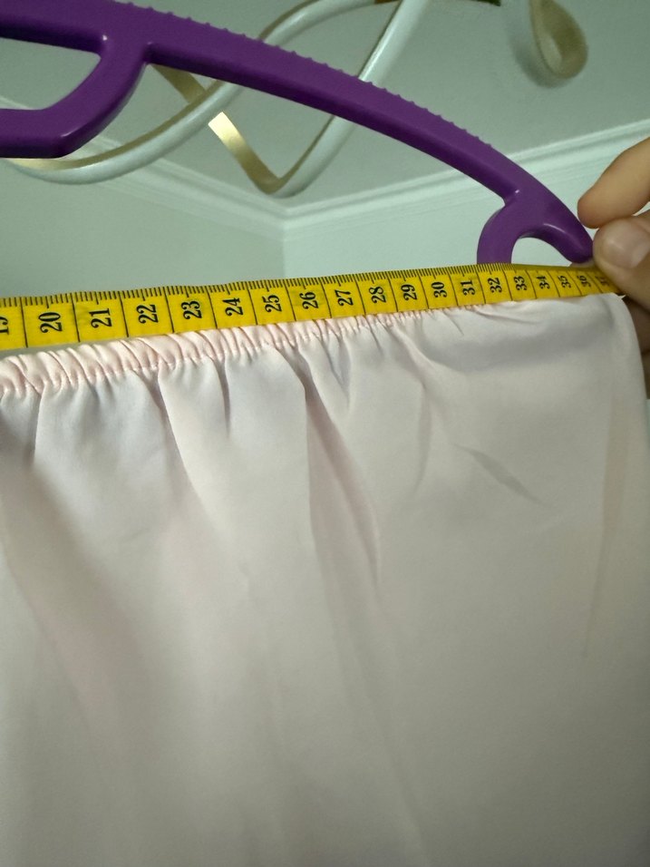 Dantel Detaylı Pembe Mini pijama Şort - Görsel 4