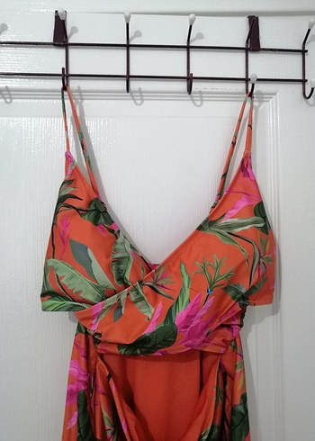 Renkli Bağlamalı Kadın Mayo - Görsel 2