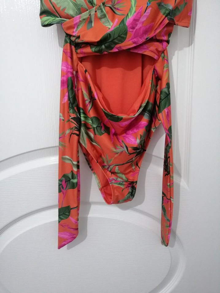 Renkli Bağlamalı Kadın Mayo - Görsel 3