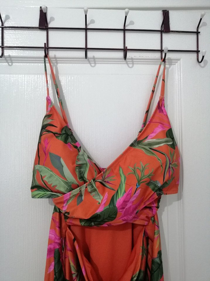 Renkli Bağlamalı Kadın Mayo - Görsel 2