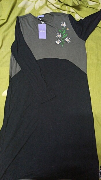 Etiketli elbise tunik