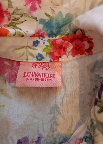 LC Waikiki Çiçek Desenli Bohem Kız gömlek
