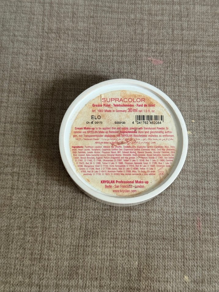 Kryolan Supracolor krem Fondoten - Görsel 3