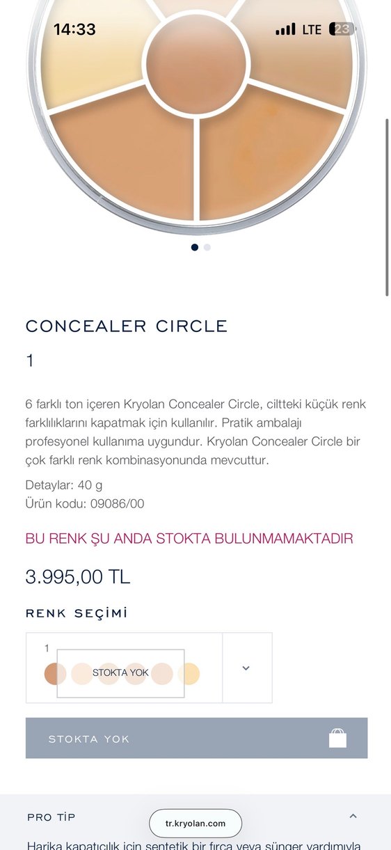 Kryolan Concealer - Görsel 4