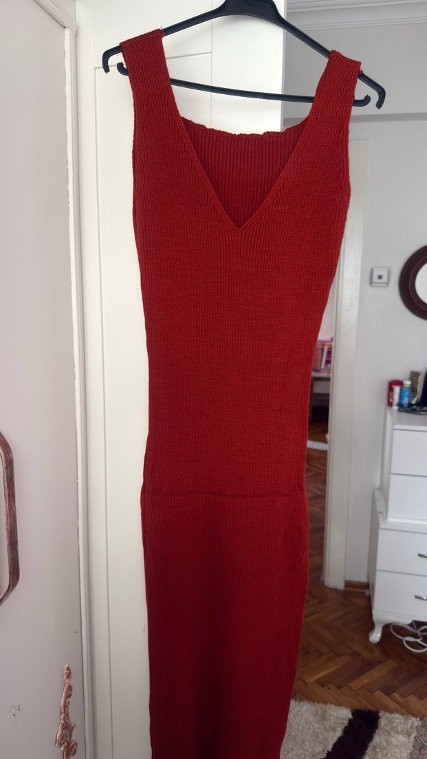 Uzun Triko Elbise - Görsel 3