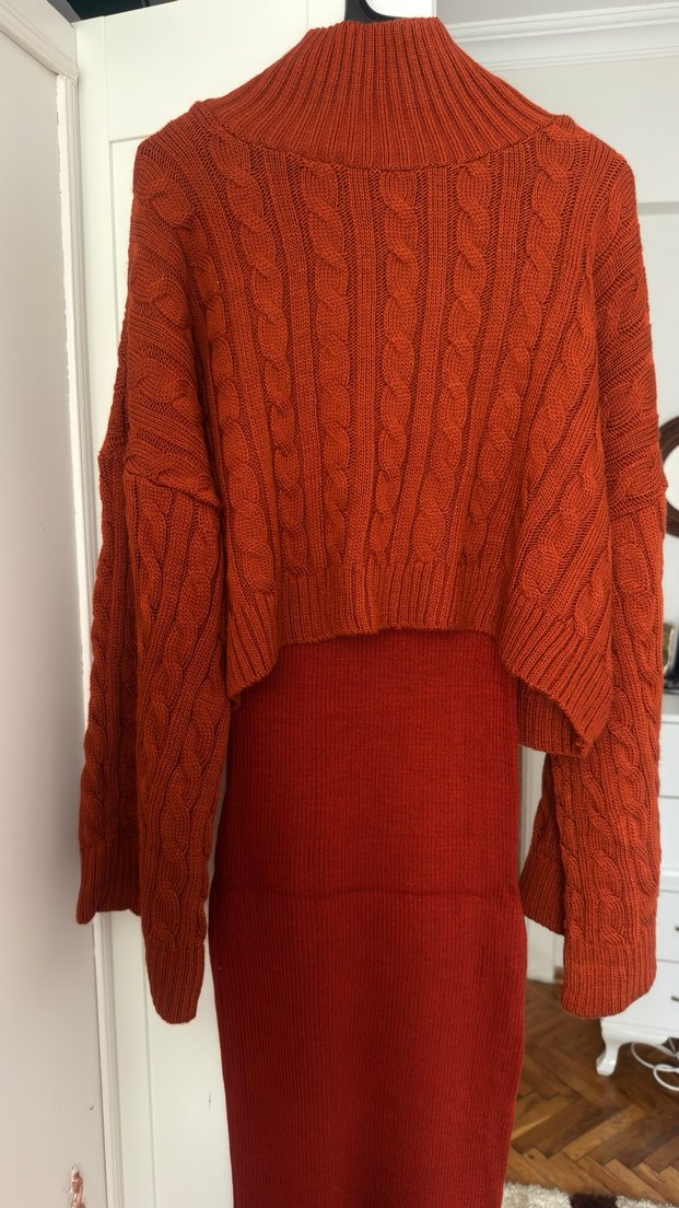 Uzun Triko Elbise - Görsel 2