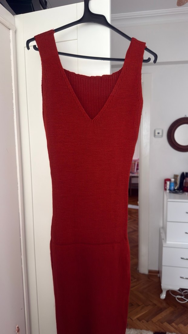 Uzun Triko Elbise - Görsel 4