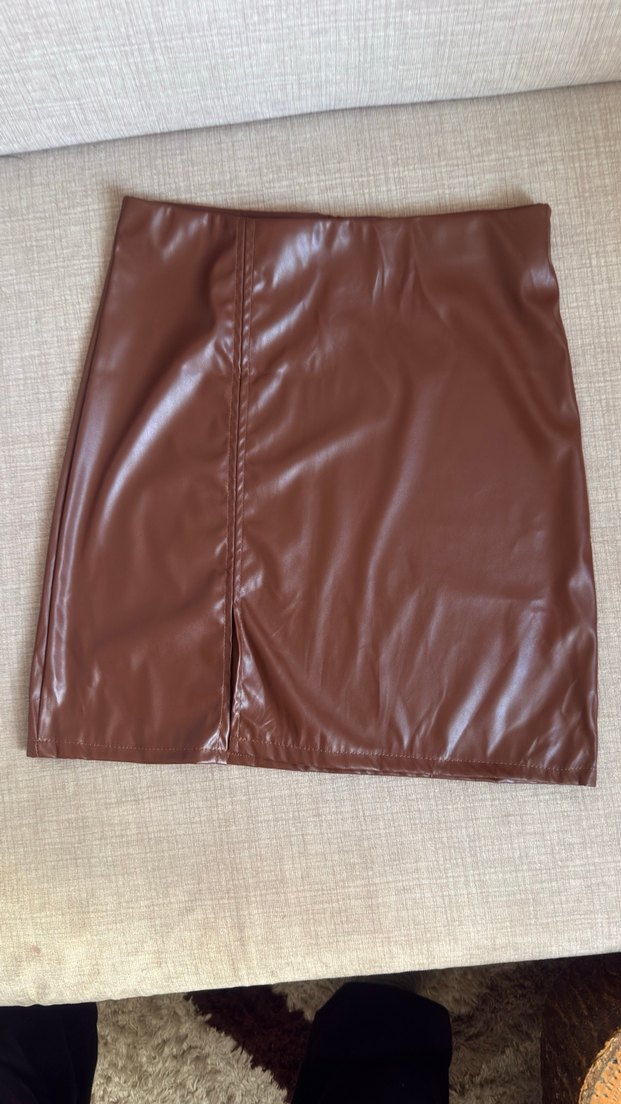 Deri Mini Etek - Görsel 2