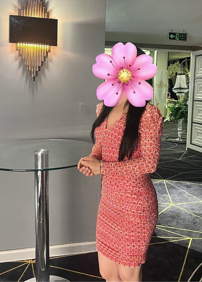 Mini Desenli Elbise - Görsel 3