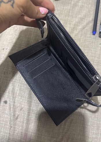 Kadın Siyah Fermuarlı Cüzdan - Görsel 5