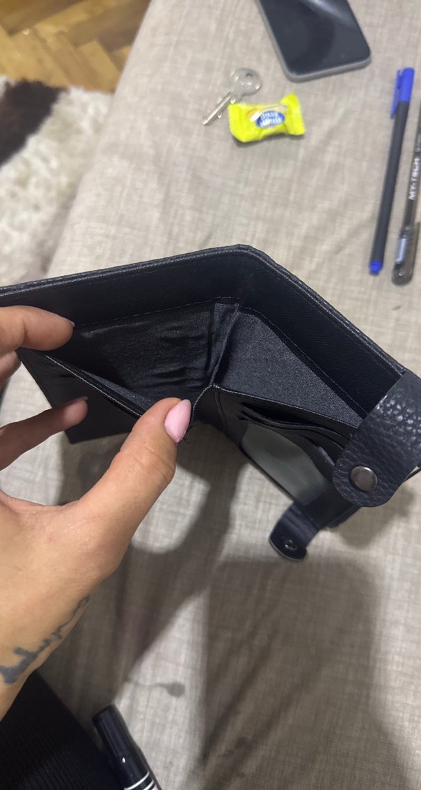 Kadın Siyah Fermuarlı Cüzdan - Görsel 4