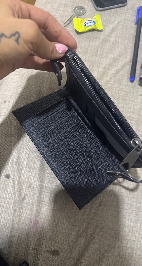 Kadın Siyah Fermuarlı Cüzdan - Görsel 5