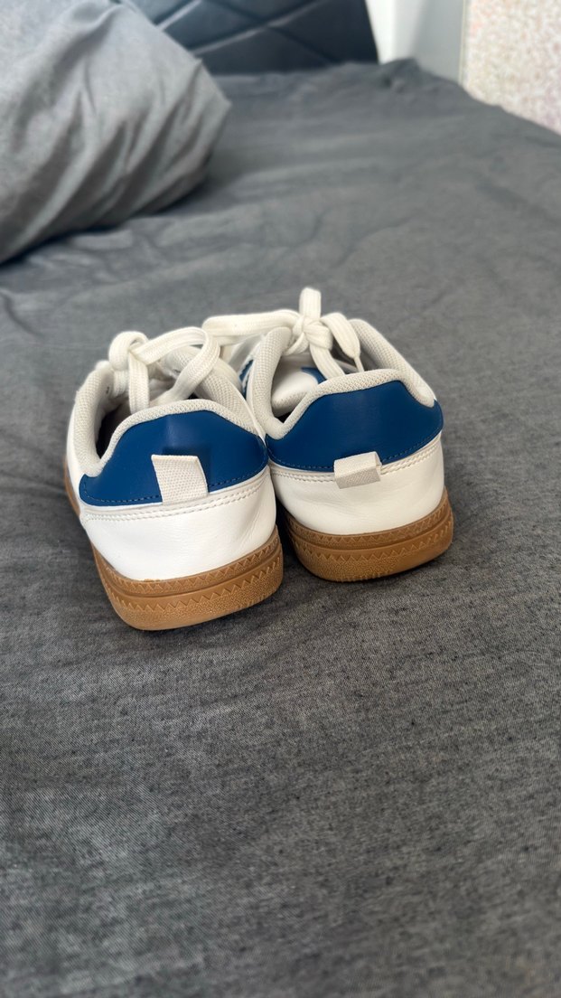 Beyaz Mavi Çizgili erkek çocuk Spor Ayakkabı - Görsel 3