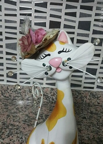Diğer Kedi biblo malzemesi alçı degildir
